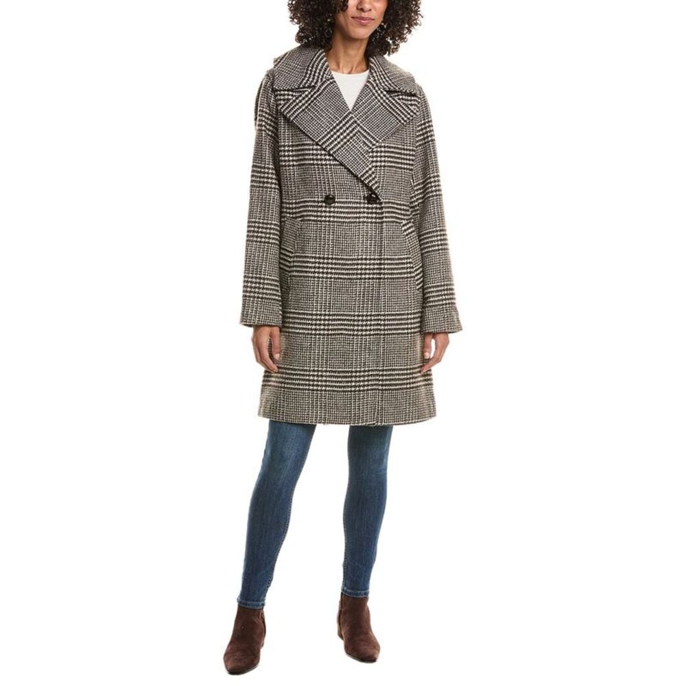 Frye Womens Wool-Blend Coat, Brown